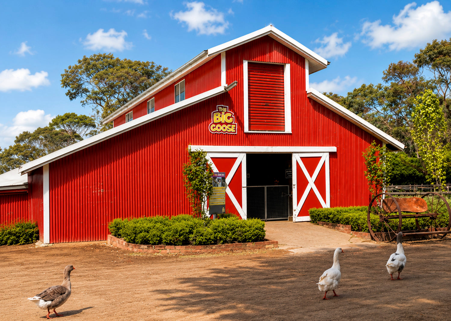 The Big Red Shed at The Big Goose Adventure Farm & Wildlife Park