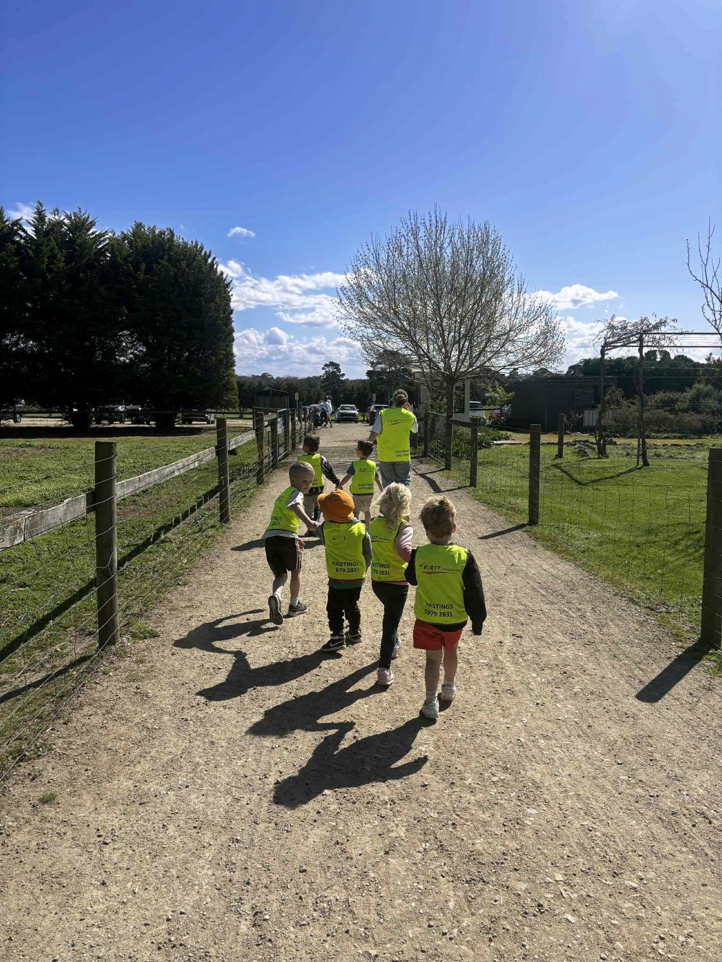 Children enjoying a school excursion at The Big Goose Adventure Farm with farm animals and outdoor activities near Melbourne