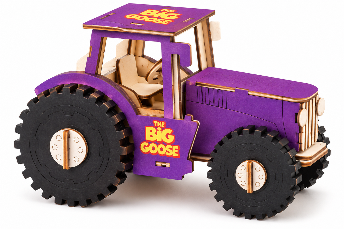 Purple Wooden Toy Tractor – The Big Goose.png