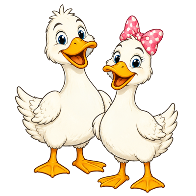 Sammy and Salty The Big Goose Mascots