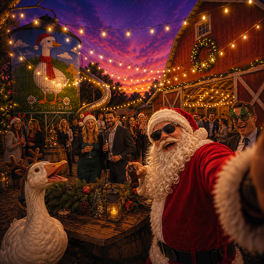Staff Christmas party at The Big Goose