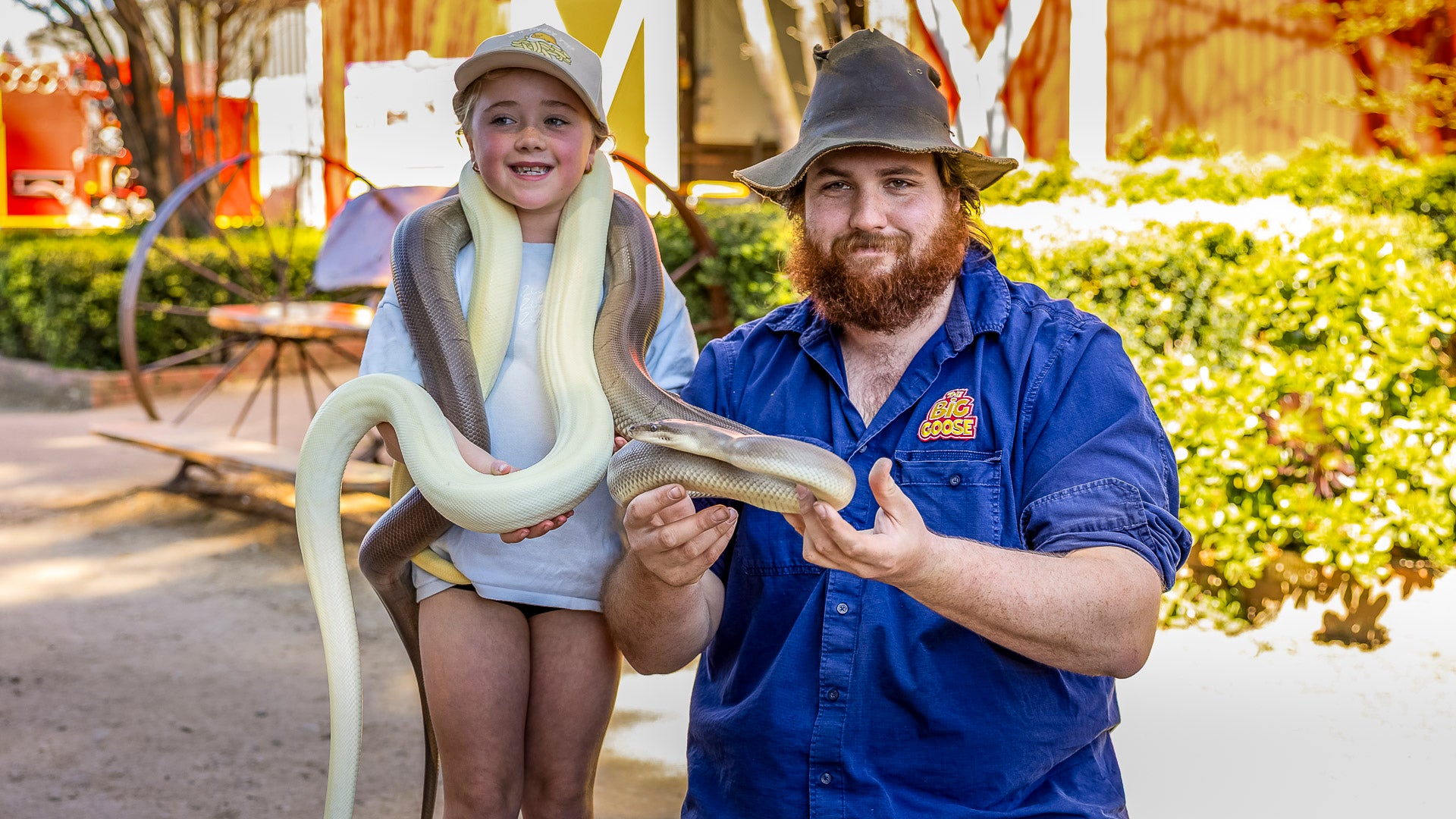 Reptile Shows The Big Goose Adventure Farm & Wildlife Park on the Mornington Peninsula, one of Victoria’s favourite family attractions, near Hastings, Mornington, Rosebud, Frankston, Cranbourne and Melbourne