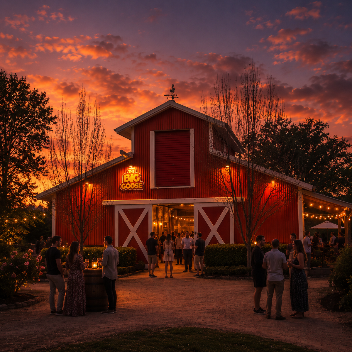 Undercover party sheds at The Big Goose Twilight Farm Functions